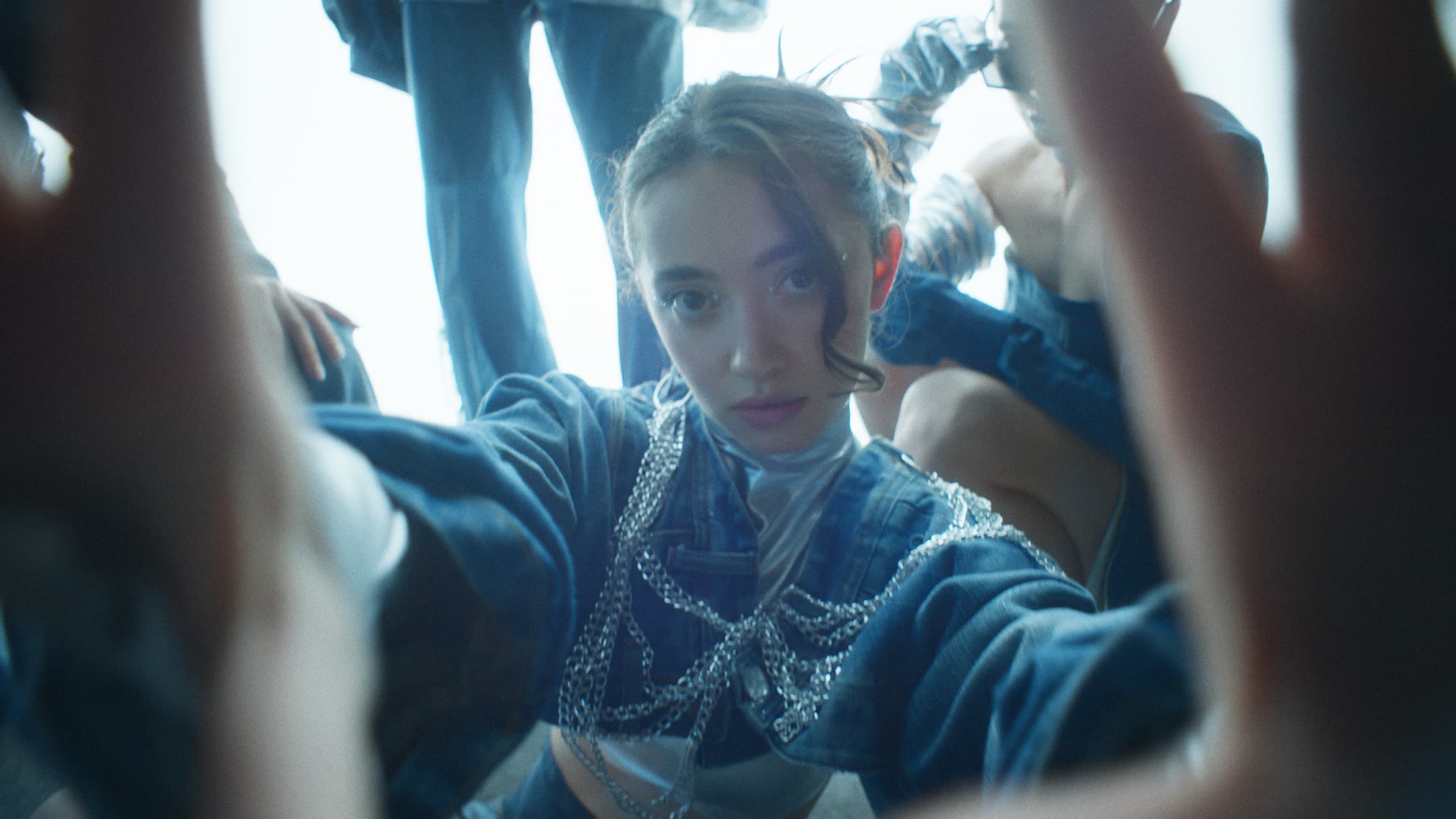 Blurred close-up portrait with silver jewelry - Wrocław Fashion Week