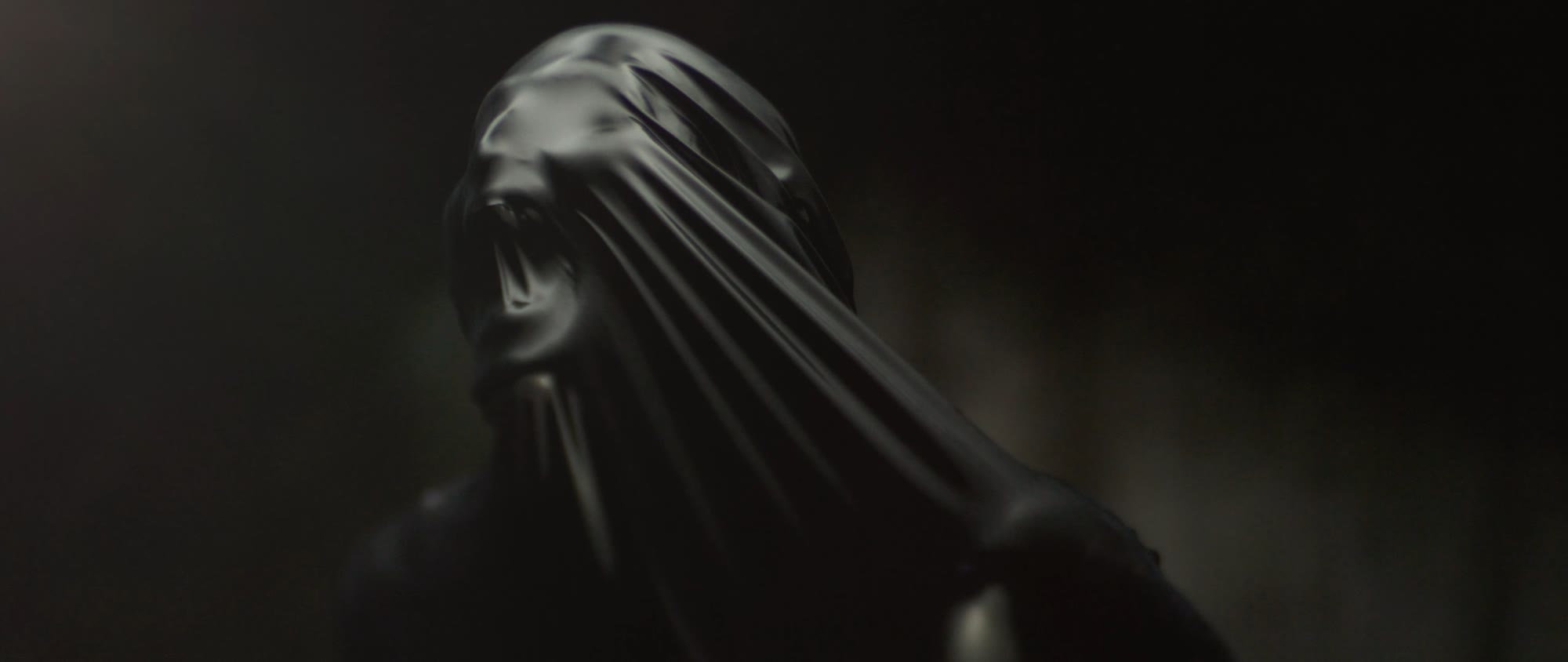 Behemoth music video still - abstract dark silhouette figure